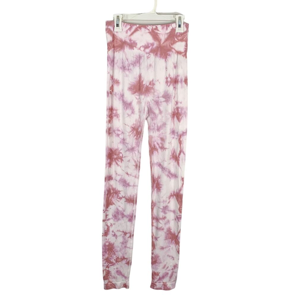 Love Tree Soft Pink White Tie Dye High Waisted Leggings